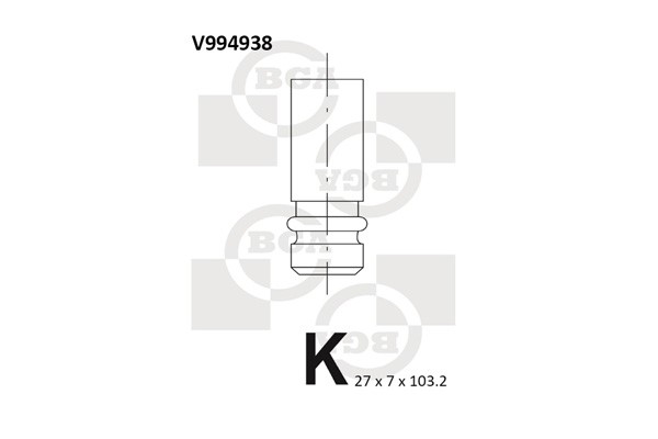 Avgasventil Bga V994938 BGA