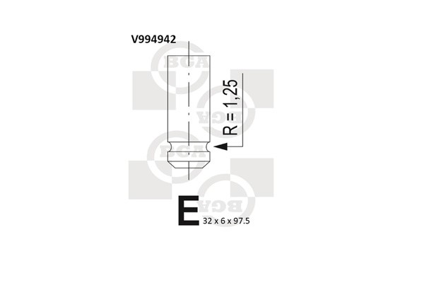 Avgasventil Bga V994942 BGA Avgasventil Bga V994942 BGA