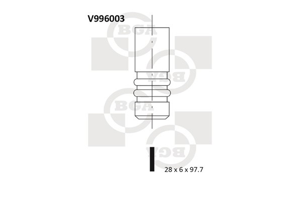 Avgasventil Bga V996003 BGA