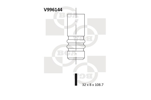 Avgasventil Bga V996144 BGA