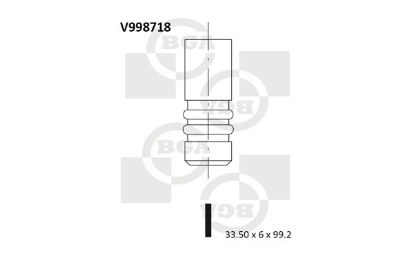 Insugsventil Bga V998718 BGA