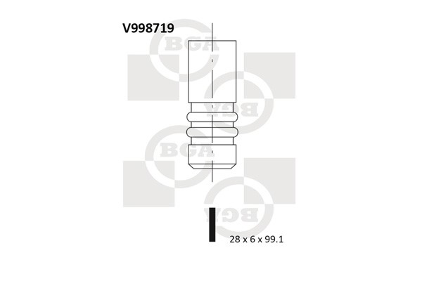 Avgasventil Bga V998719 BGA