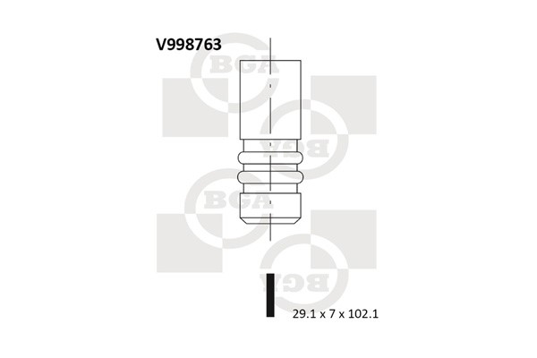 Avgasventil Bga V998763 BGA