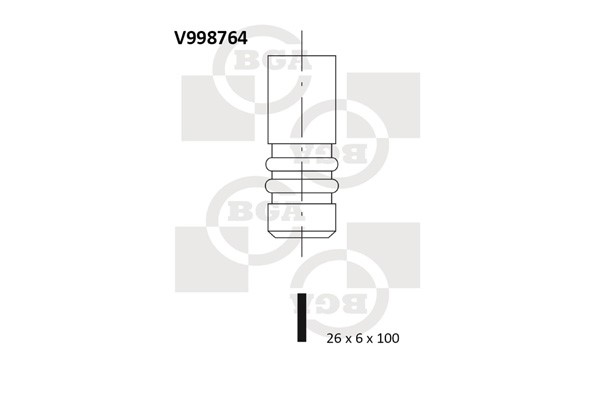 Insugsventil Bga V998764 BGA