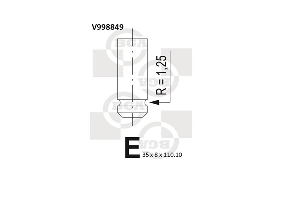 Insugsventil Bga V998849 BGA