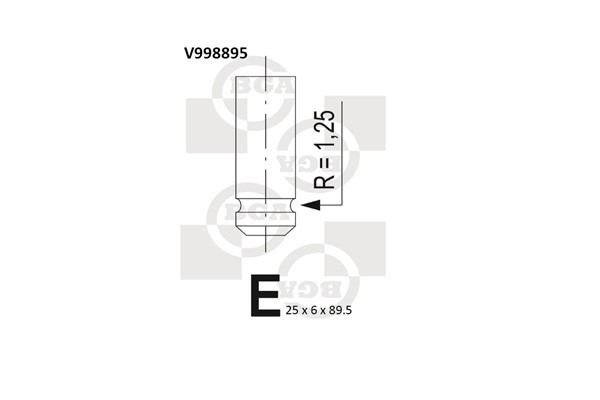 Avgasventil Bga V998895 BGA