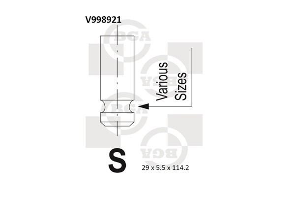 Avgasventil Bga V998921 BGA