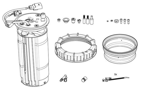 Uppvärmning, tankenhet (ureaämnesinsprutning) Bosch F 01C 600 256 BOSCH