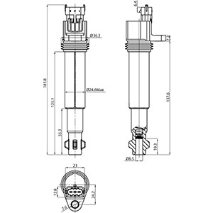 Tändspole 12V Hc-cargo 150606 HC-Cargo