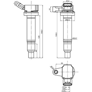 Tändspole 12V Hc-cargo 150655 HC-Cargo