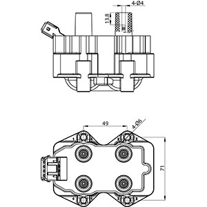Tändspole 12V Hc-cargo 150668 HC-Cargo