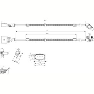 Impulsgivare, vevaxel Hc-cargo 150951 HC-Cargo
