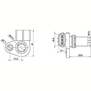 Sensor, kamaxelgivare Hc-cargo 150973 HC-Cargo
