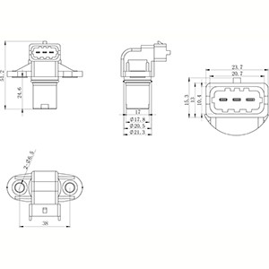 Sensor, kamaxelgivare Hc-cargo 150975 HC-Cargo