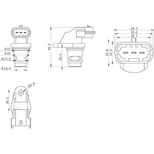 Sensor, kamaxelgivare Hc-cargo 150980 HC-Cargo