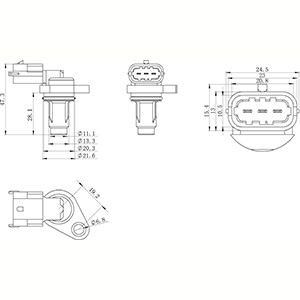 Sensor, kamaxelgivare Hc-cargo 150986 HC-Cargo