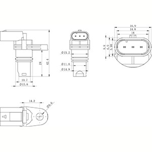 Sensor, kamaxelgivare Hc-cargo 150987 HC-Cargo
