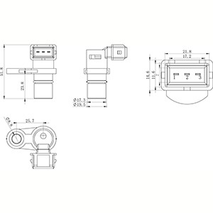 Sensor, kamaxelgivare Hc-cargo 150991 HC-Cargo Sensor, kamaxelgivare Hc-cargo 150991 HC-Cargo