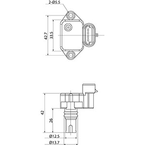 Sensor, insugstryck Hc-cargo 182083 HC-Cargo