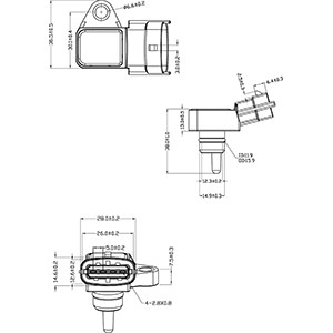 Sensor, insugstryck Hc-cargo 182109 HC-Cargo
