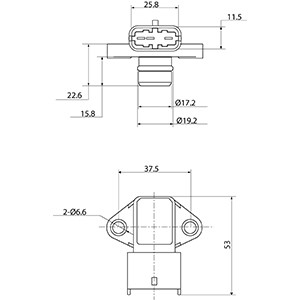 Sensor, insugstryck Hc-cargo 182112 HC-Cargo