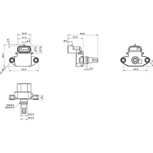 Sensor, insugstryck Hc-cargo 182118 HC-Cargo