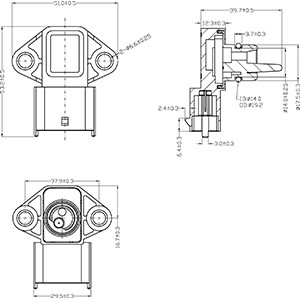 Sensor, insugstryck Hc-cargo 182129 HC-Cargo
