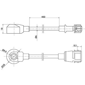 Knackningssensor Hc-cargo 182209 HC-Cargo