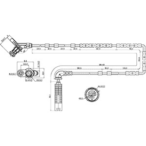 ABS-givare, Sensor, hjulvarvtal, Bakaxel, båda sidor Hc-cargo 182 HC-Cargo