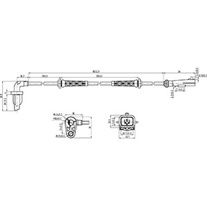 ABS-givare, Sensor, hjulvarvtal, Bakaxel höger Hc-cargo 182358 HC-Cargo ABS-givare, Sensor, hjulvarvtal, Bakaxel höger Hc-cargo 182358 HC-Cargo