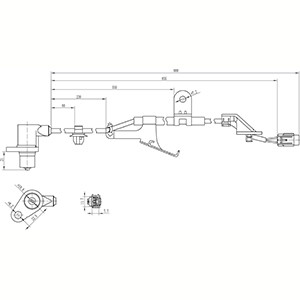 ABS-givare, Sensor, hjulvarvtal, framaxel höger Hc-cargo 182394 HC-Cargo
