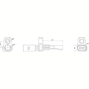ABS-givare, Sensor, hjulvarvtal, Bakaxel, båda sidor Hc-cargo 182 HC-Cargo