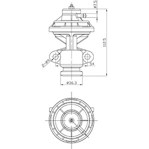 Egr-ventil Hc-cargo 182524 HC-Cargo
