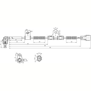 ABS-givare, Sensor, hjulvarvtal, framaxel vänster Hc-cargo 182587 HC-Cargo ABS-givare, Sensor, hjulvarvtal, framaxel vänster Hc-cargo 182587 HC-Cargo