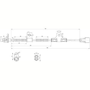 ABS-givare, Sensor, hjulvarvtal, framaxel vänster Hc-cargo 182588 HC-Cargo