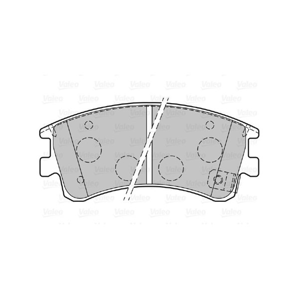 Bromsbeläggsats, Framaxel Valeo 301648 VALEO