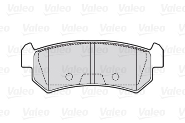Bromsbeläggsats, Bakaxel Valeo 301874 VALEO