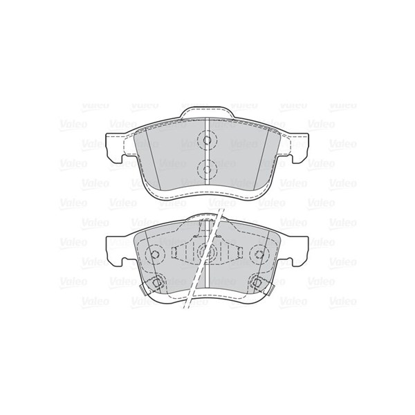 Bromsbeläggsats, Framaxel Valeo 302163 VALEO