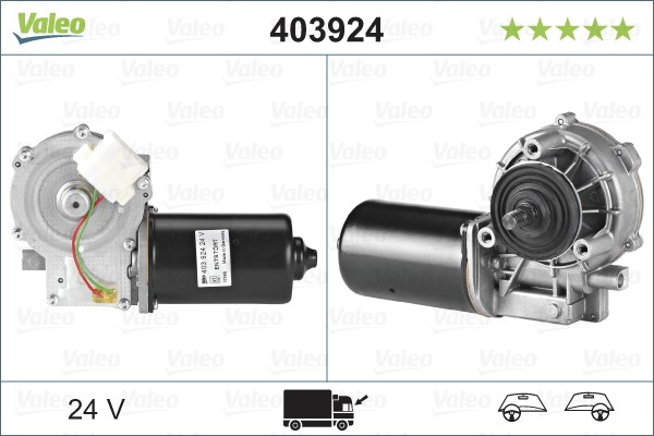 Torkarmotor 24V, Fram Valeo 403924 VALEO