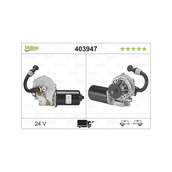 Torkarmotor 24V, Fram Valeo 403947 VALEO