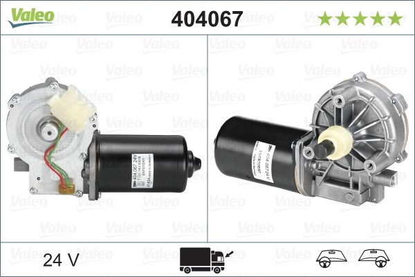 Torkarmotor 24V, Fram Valeo 404067 VALEO