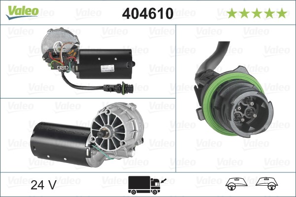 Torkarmotor 24V, Fram Valeo 404610 VALEO