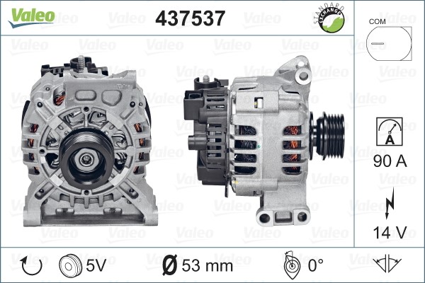 Generator 14V 90A Valeo 437537 VALEO