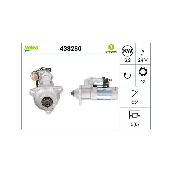 Startmotor 24V Valeo 438280 VALEO
