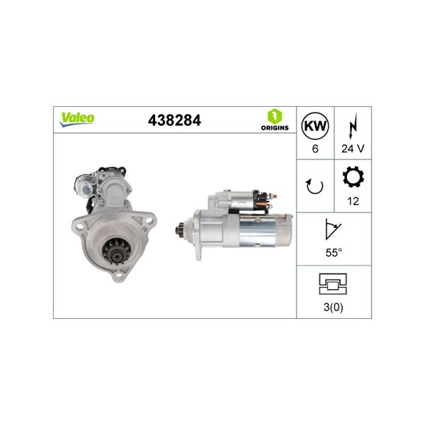 Startmotor 24V Valeo 438284 VALEO