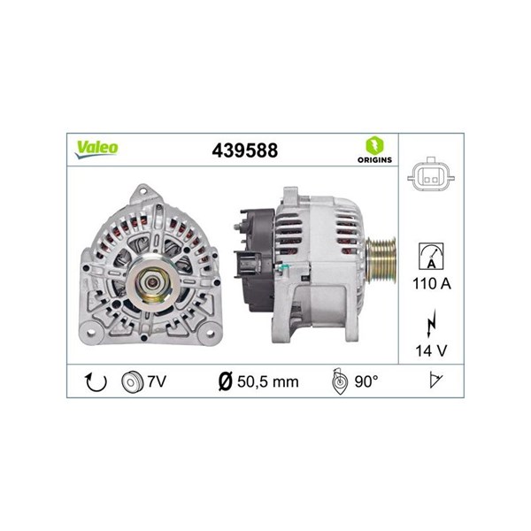 Generator 14V 110A Valeo 439588 VALEO