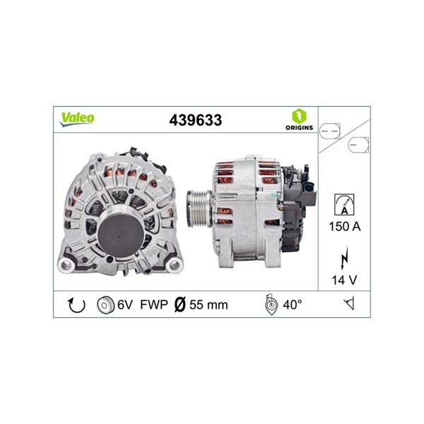 Generator 14V 150A Valeo 439633 VALEO
