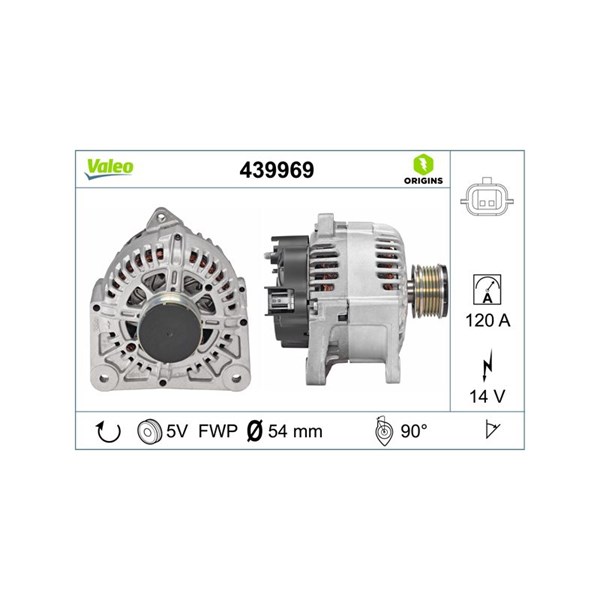 Generator 14V 120A Valeo 439969 VALEO