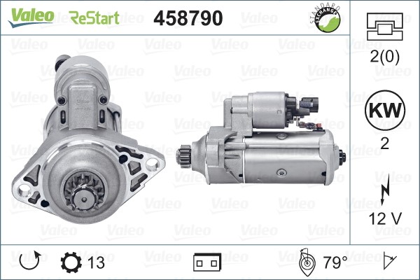 Startmotor 12V Valeo 458790 VALEO