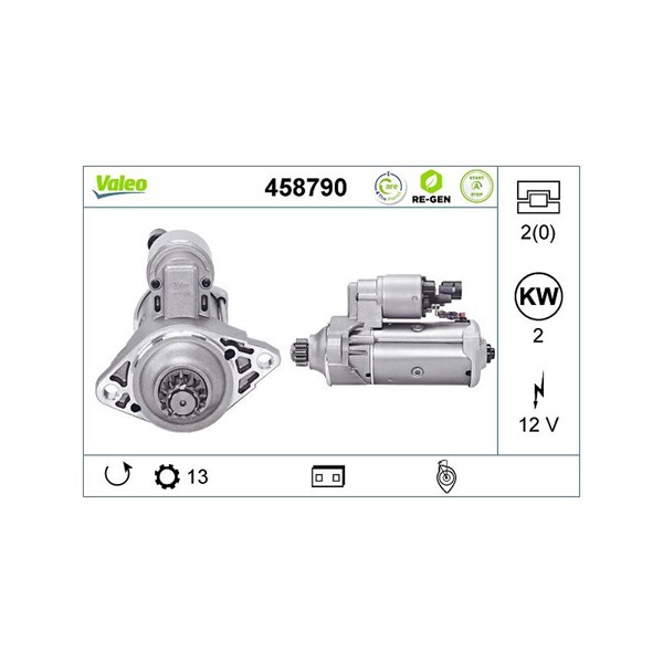 Startmotor 12V Valeo 458790 VALEO